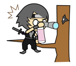 Good looking guy ninja sticker #5776138
