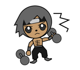 Good looking guy ninja sticker #5776139