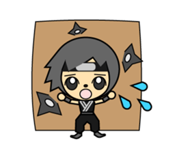 Good looking guy ninja sticker #5776154