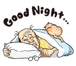 Sticker of a middle-aged man sticker #5776211