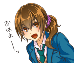 Girl of childhood friend sticker #5776728