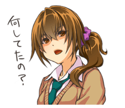 Girl of childhood friend sticker #5776732