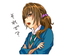 Girl of childhood friend sticker #5776733