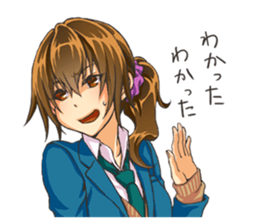 Girl of childhood friend sticker #5776739