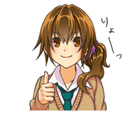 Girl of childhood friend sticker #5776740