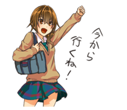 Girl of childhood friend sticker #5776745