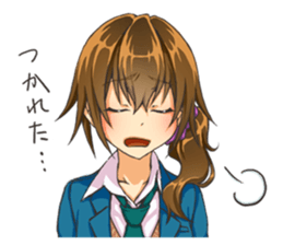 Girl of childhood friend sticker #5776747