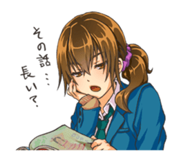 Girl of childhood friend sticker #5776749