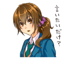 Girl of childhood friend sticker #5776750