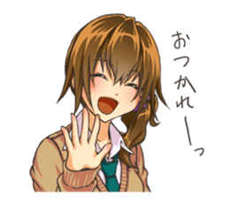 Girl of childhood friend sticker #5776756