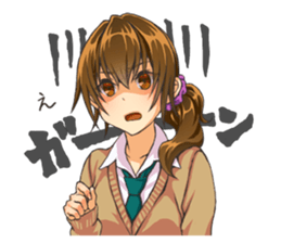 Girl of childhood friend sticker #5776758