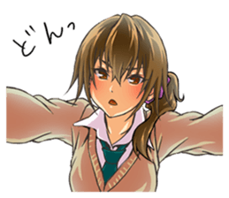 Girl of childhood friend sticker #5776761