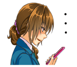 Girl of childhood friend sticker #5776762