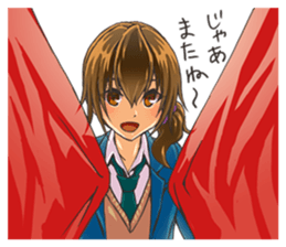 Girl of childhood friend sticker #5776763