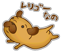 Feeling of Miniature Pug sticker #5777004