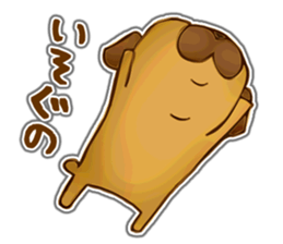 Feeling of Miniature Pug sticker #5777005