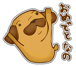Feeling of Miniature Pug sticker #5777010