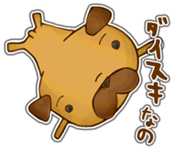 Feeling of Miniature Pug sticker #5777011