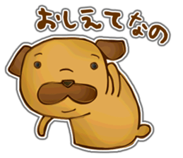 Feeling of Miniature Pug sticker #5777013