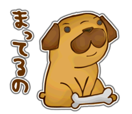 Feeling of Miniature Pug sticker #5777019