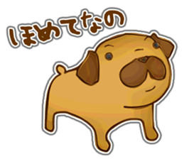 Feeling of Miniature Pug sticker #5777020
