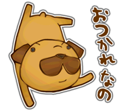 Feeling of Miniature Pug sticker #5777021
