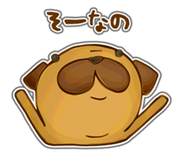 Feeling of Miniature Pug sticker #5777024