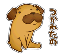 Feeling of Miniature Pug sticker #5777029