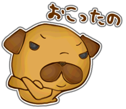Feeling of Miniature Pug sticker #5777033
