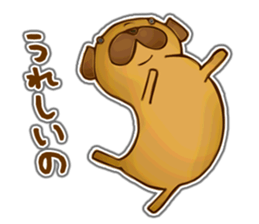 Feeling of Miniature Pug sticker #5777040