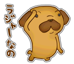Feeling of Miniature Pug sticker #5777041