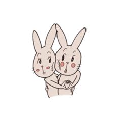 Daily life of a rabbit and a chick  3rd sticker #5777045