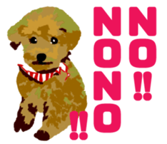 Jump Out! Toy Poodle(English ver.) sticker #5777092