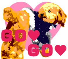 Jump Out! Toy Poodle(English ver.) sticker #5777100