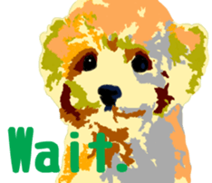 Jump Out! Toy Poodle(English ver.) sticker #5777114