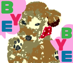 Jump Out! Toy Poodle(English ver.) sticker #5777124
