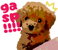 Jump Out! Toy Poodle(English ver.) sticker #5777126