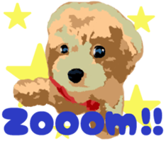Jump Out! Toy Poodle(English ver.) sticker #5777130