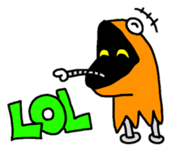 Snake Head man POLO sticker #5777166