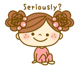 Cheeky girl English ver. sticker #5777914