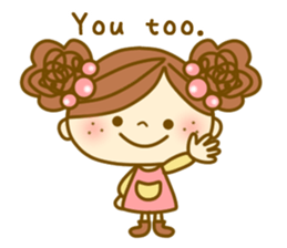 Cheeky girl English ver. sticker #5777917