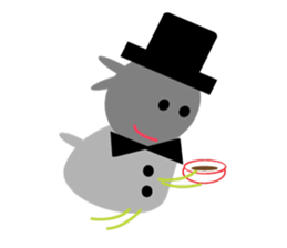 Wedding day of chubby sheeps sticker #5777931