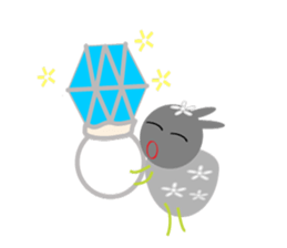 Wedding day of chubby sheeps sticker #5777935