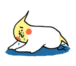 cockatiel and Java sparrow(surreal) sticker #5778245