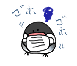 cockatiel and Java sparrow(surreal) sticker #5778265