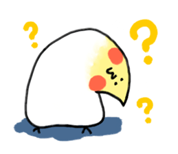 cockatiel and Java sparrow(surreal) sticker #5778279