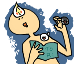 cockatiel and Java sparrow(surreal) sticker #5778281