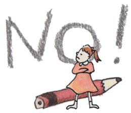 Nary & Stationaries in water-colors sticker #5778645