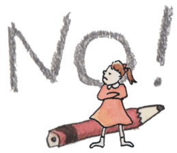 Nary & Stationaries in water-colors sticker #5778645