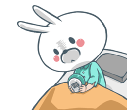 The rabbit head boy sticker #5778888